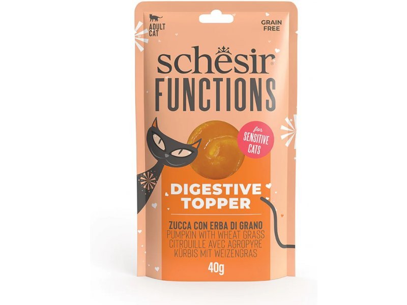 Schesir Functions Digestive Topper For Sensitive Cats 40g