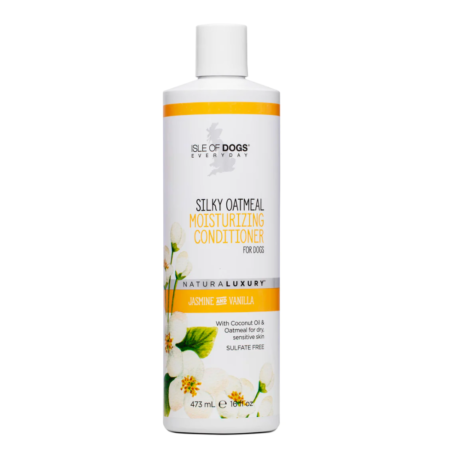 Isle of Dogs - Silky Oatmeal Moisturizing Conditioner - For Dogs - Jasmine and Vanilla - 473ml