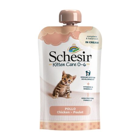 Schesir-Kitten Care 0-6 In Cream 150g