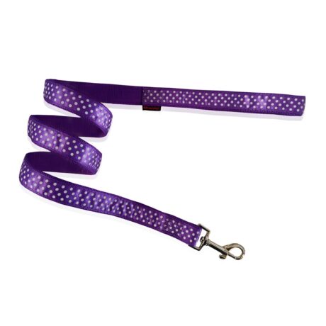 Pet Interest - Dog Leash Dots Purple (Love in Action Design)